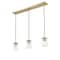 Z-Lite Thayer Pendant, 3-Light, 4.75 In.W x 34 In.L x 7.5 In.H, Luxe Gold/Clear 742MP-3LG - alternate 3
